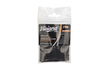 Moleskin skin strips pack with dark gray and black rolls