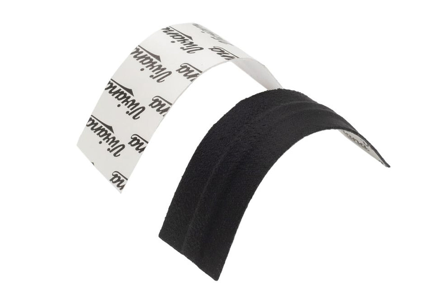 Moleskin strips, black and white, with adhesive backing