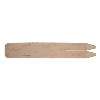 Beige thigh strap pair with textured print and two pointed ends