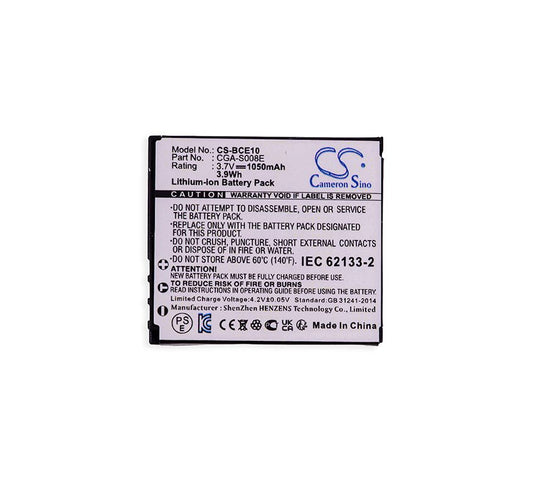 Rechargeable lithium-ion battery with printed label, Cameron Sino, 3.7V 1050mAh