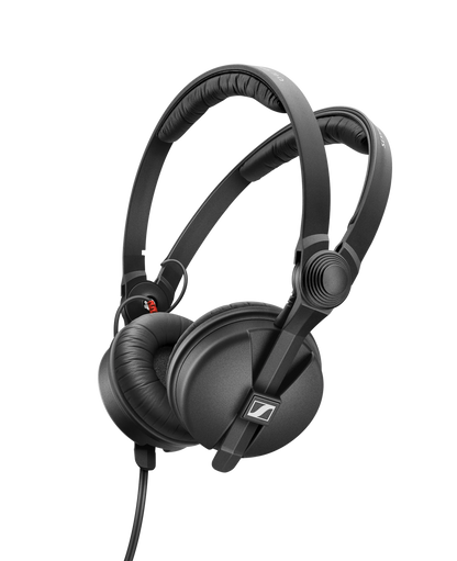 Sennheiser HD 25 over-ear professional monitoring headphones, black, wired with padded headband