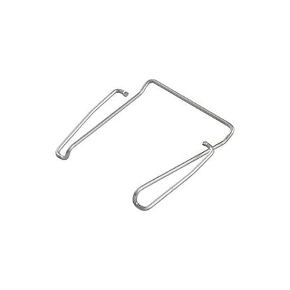 Sennheiser metal belt clip for SK wireless transmitters, shown at an angle