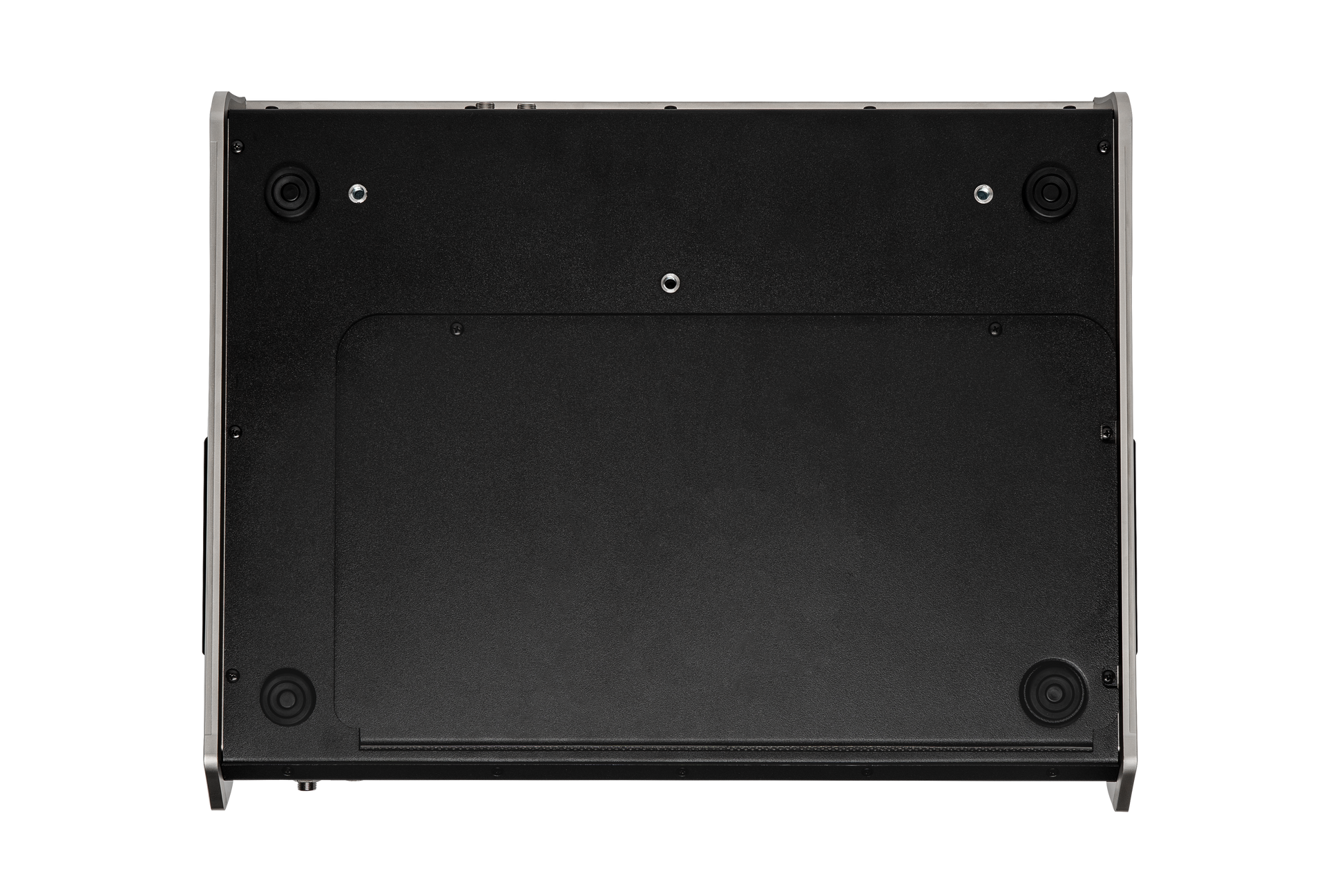 CL-16 audio mixer rear panel with mounting screws and flat grille
