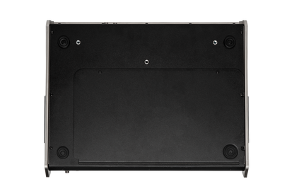 CL-16 audio mixer rear panel with mounting screws and flat grille