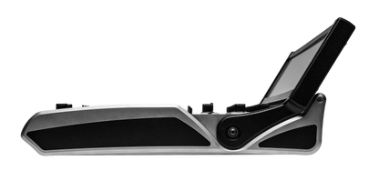 CL-16 audio mixer angled view with light side panels and dark controls