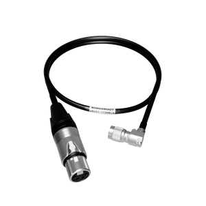 Audioroot eXLR4-HRS4R/A XLR4F to Right-Angle Hirose Power Cable