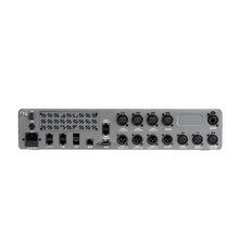 Central station audio interface with multiple ports, XLR-style inputs, and indicators