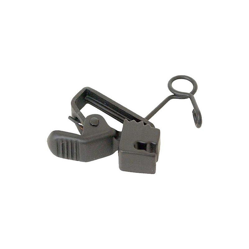 Sanken HC-11 horizontal holder clip, dark gray with spring loop