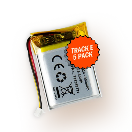 Tentacle TRACK E replacement battery kit, 5-pack; small Li-ion cell with wiring