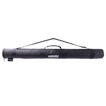 Padded dark gray boom pole case with carry handle and zipper closure
