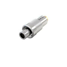 Deity DA3L microdot-to-Lemo 3-pin adapter, silver metal 3-pin connector