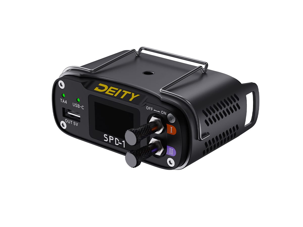 Deity SPD-1 smart power distributor with USB-C and outlet ports, black casing
