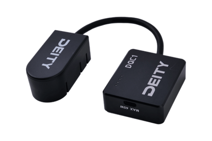 Deity DQC-1 smart battery charger with cable and compact power unit