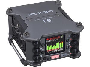 Zoom F6 portable audio recorder with color screen and control dials