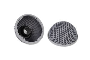 Rycote 20mm baby ball gag with mesh ball and mounting cup, dark gray