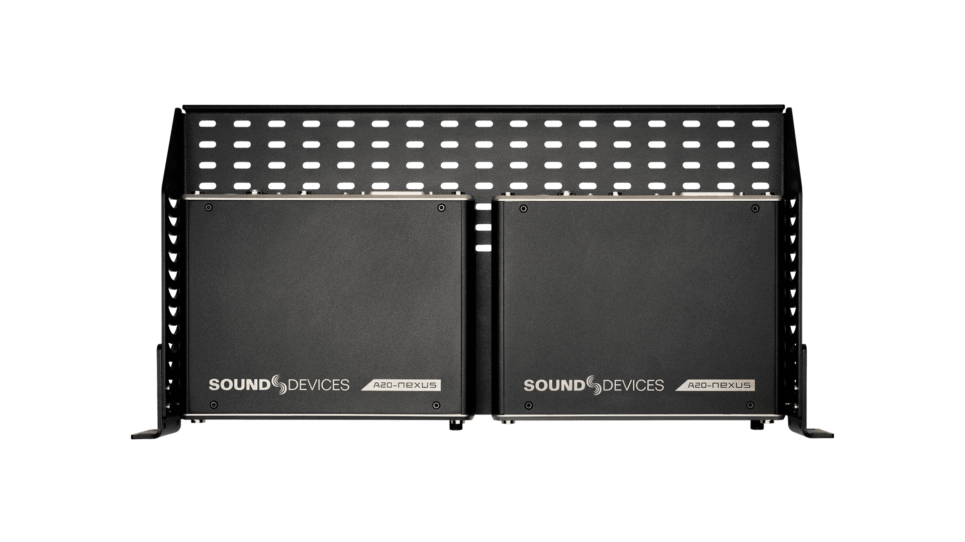 Sound Devices A20-Shelf kit with two black rack modules