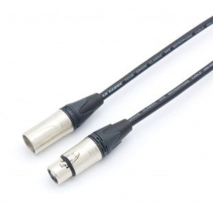 Van Damme 110-ohm AES/EBU digital audio cable with two XLR connectors, black