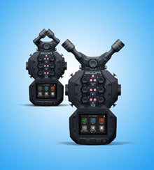 Zoom H8 handheld audio recorder with LCD screen and control knobs