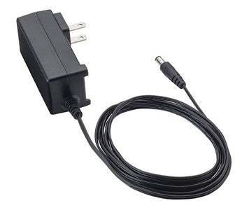 Zoom AD-19 mains power supply with two-prong plug and black DC barrel cable