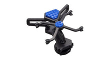 Zoom SMF-1 shock mount with black frame and blue isolator pads for field recorder