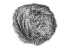 Gray fuzzy windscreen foam for universal recorder microphone
