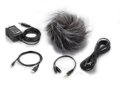 Zoom APH-4n Pro accessory pack with microphone windscreen and audio cables