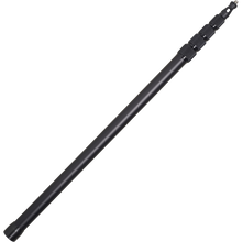 Aluminum boom pole with segmented sections and XLR-style connector ends