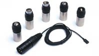 Phantom power audio adaptor with cable and multiple barrel connectors
