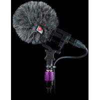 Rycote Baseball Windjammer 055345 gray foam windscreen on microphone