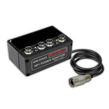 Hawk-Woods NP1 adaptor with coiled cable and metal connector ports on a black box