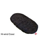 Rycote Hi-Wind Cover 1 windscreen, dark fuzzy sleeve with drawstring