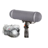 Rycote microphone windshield kit with foam and furry windshields