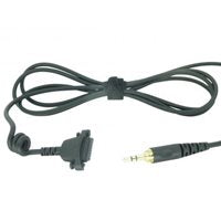 Sennheiser HD26 cable assembly with green cord and 3.5mm audio plug