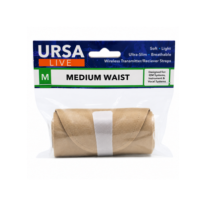 Live Strap single pouch, beige waist pouch in sealed retail package
