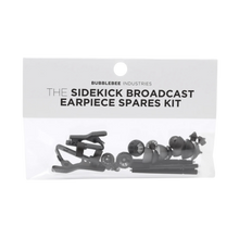 Sidekick broadcast earpiece spares kit package with spare earpiece accessories