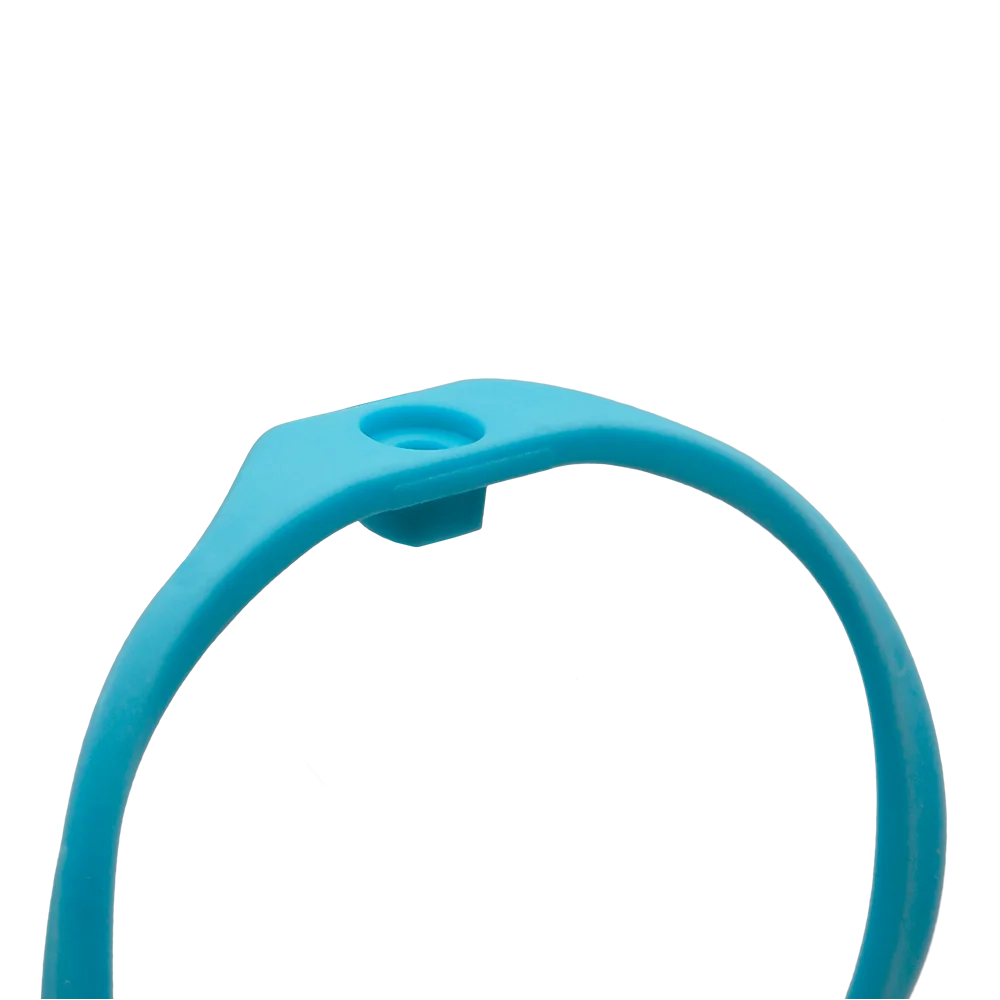 Blue shock mount ring with mounting clips