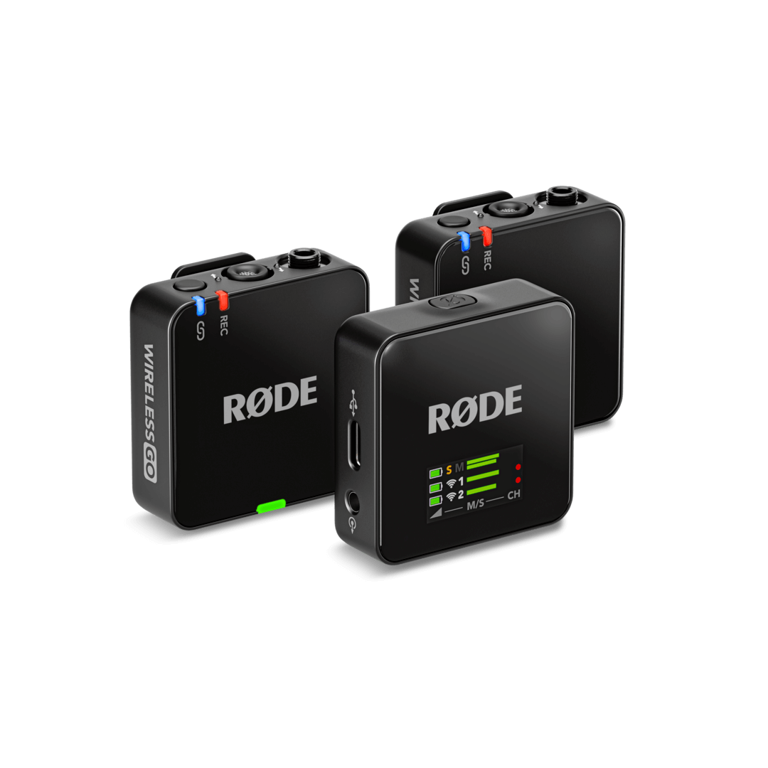 RØDE Wireless GO Gen 3 black receiver and transmitters
