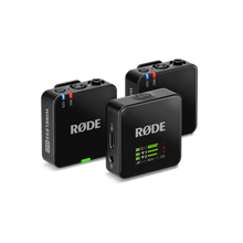 RØDE Wireless GO Gen 3 dual-channel wireless microphone system, three transmitters/receivers