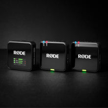 RØDE Wireless GO Gen 3 wireless microphone system with three compact black units