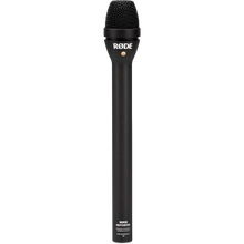 RØDE Reporter interview microphone with black handheld body and mesh grille