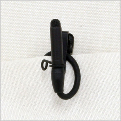 Black vertical holder clip with mounting loop and clamp prongs