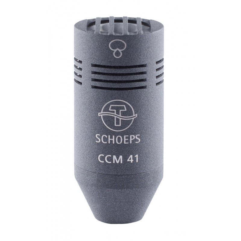 Schoeps CCM 41 compact supercardioid microphone, dark gray cylindrical body