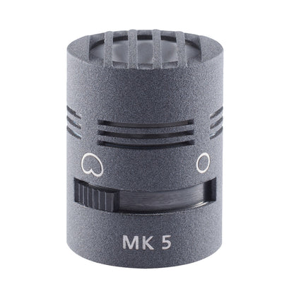 Schoeps MK 5 switchable mic capsule, gray foam cylinder with MK 5 text and switch notch