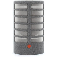 Schoeps MK 8 figure-8 microphone capsule with grey grille, foam body, and small red dot