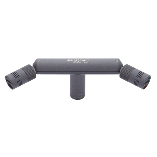 Schoeps MSTC 74 ORTF stereo microphone with two side capsules on gray bar