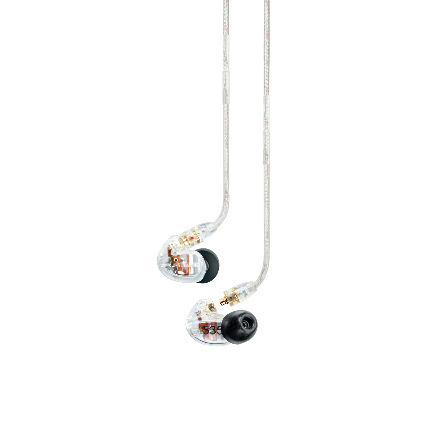 Shure SE535 professional in-ear monitors and included accessories
