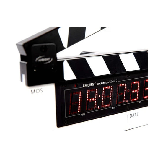 Ambient Lockit Take 2 slate device with red LED date/time display