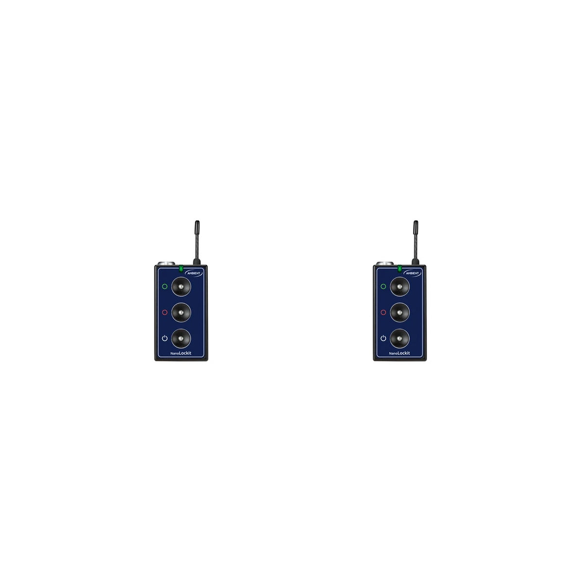 Ambient NanoLockit ACN-NL-D double pack: two blue wireless devices with antennas.