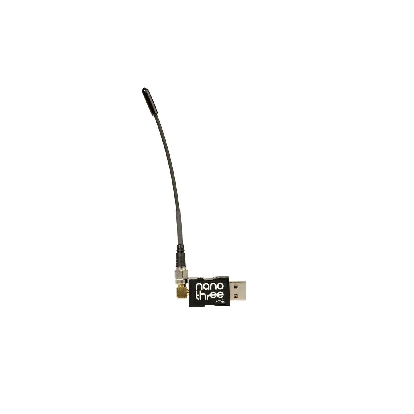 RF scanner antenna with nano three label and SMA-style connector