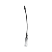 Deity Theos UHF right-angled whip antenna with black whip and silver base